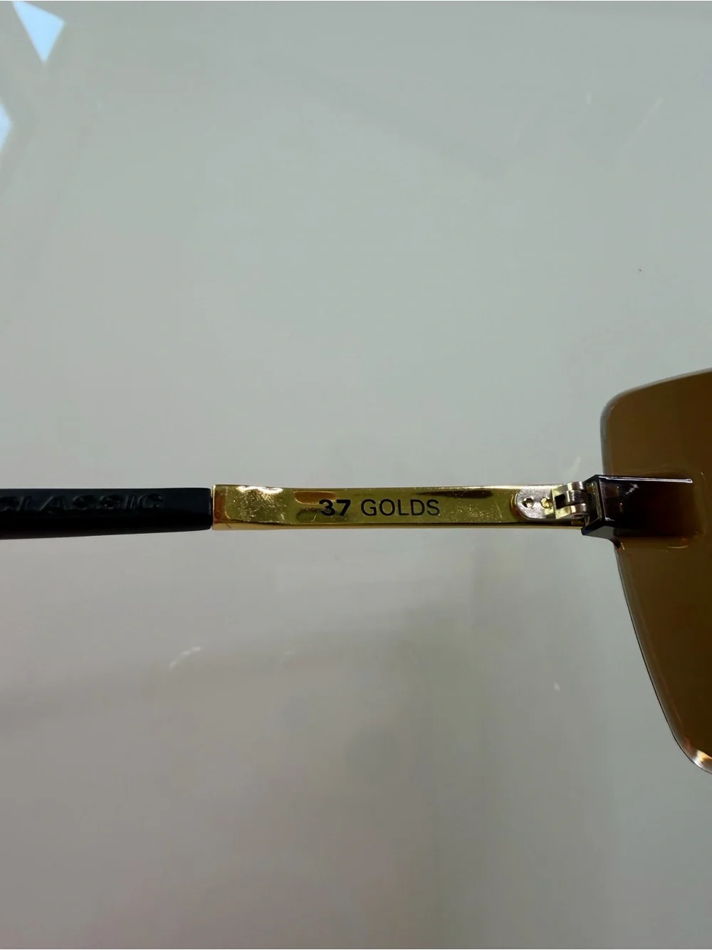 Gargoyles 2016 Limited Edition Shield Sunglasses 37 Golds Rare NWT